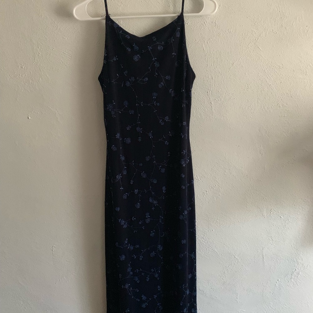 city triangles 90s vintage rose floral prom dress - Picture 3 of 8